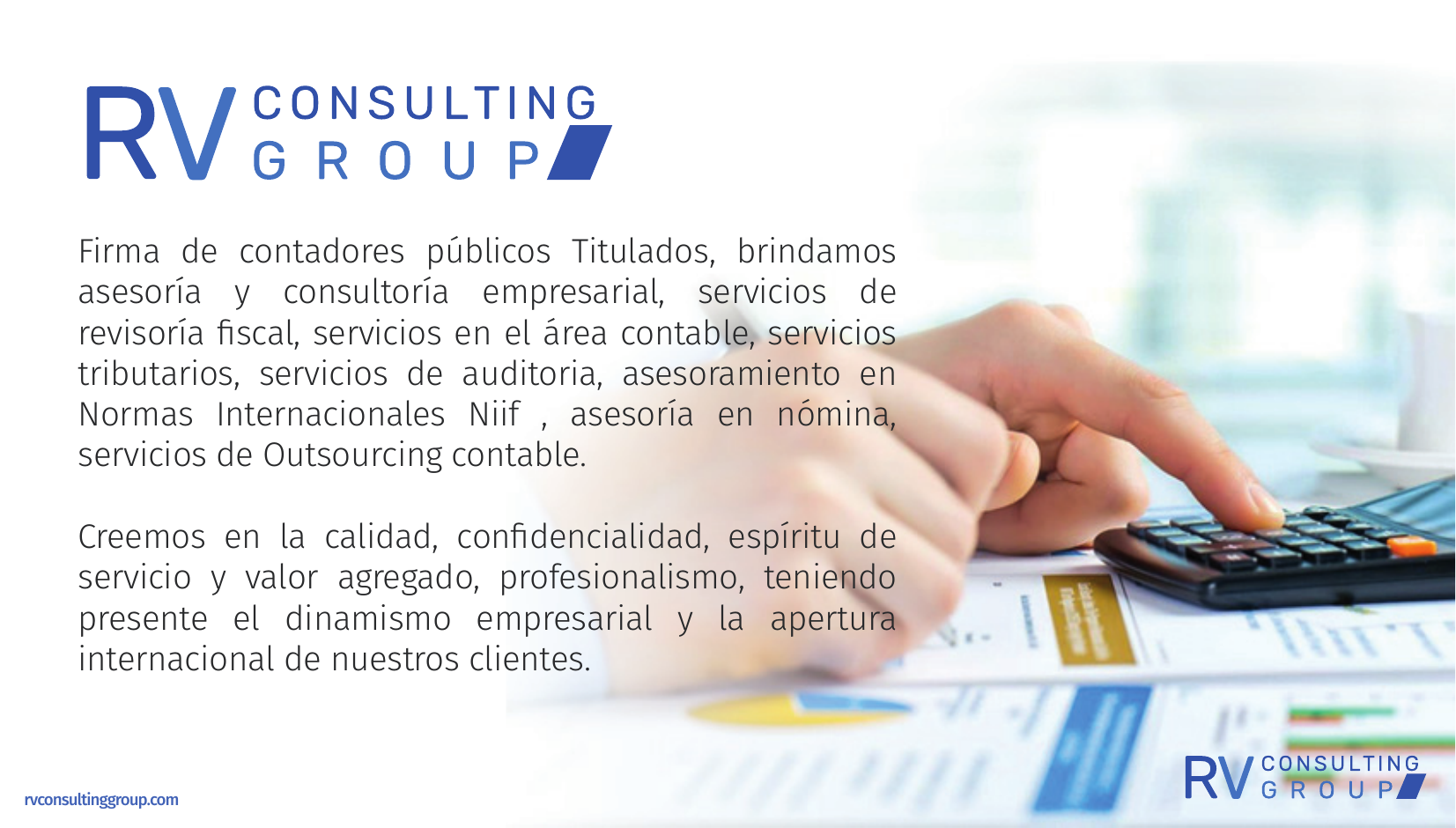 Firma de contadores públicos RV Consulting Group